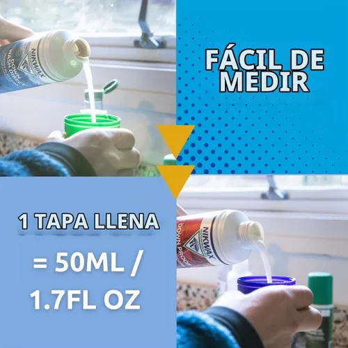 Vista 6 de Nikwax Down, Down DUO-Pack, 300ml, Detergente de lavado y impermeabilización para prendas de plumón, añade repelencia al agua DWR a chaquetas, ropa