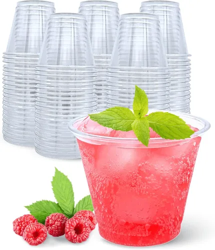 Vista 11 de Aatriet - Vasos de plástico transparente de 12 onzas con tapas de cúpula (sin agujero), juego de 25, tazas de postre de parfait desechables