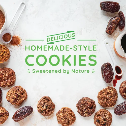 Vista 2 de Maxine's Heavenly Galletas de avena y pasas de canela, sin gluten, hechas con avena, endulzadas con azúcar de coco y dátiles Sabroso postre vegano