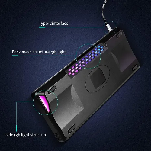 Vista 4 de La caja de conexiones programable intercambiable en caliente GK68 RGB se puede reemplazar con interruptor de kit de teclado mecánico de bricolaje