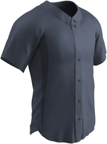 Vista 6 de Champro Camiseta de béisbol de media manga con botón completo para hombre