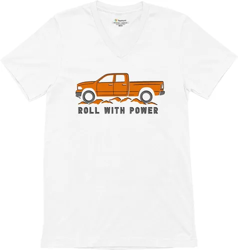 Vista 84 de Tee Hunt Camisetas gráficas y camisetas sin mangas para hombre Roll with Power Pickup Truck