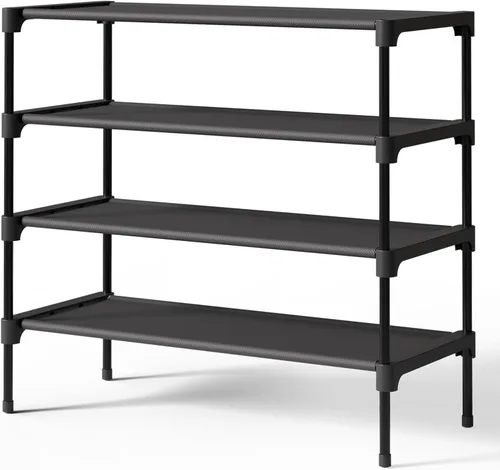Vista 11 de Kitsure Zapatero – Estante no tejido para zapatos, organizador de zapatos para armario, entrada, garaje y pasillo, estantes apilables para zapatos
