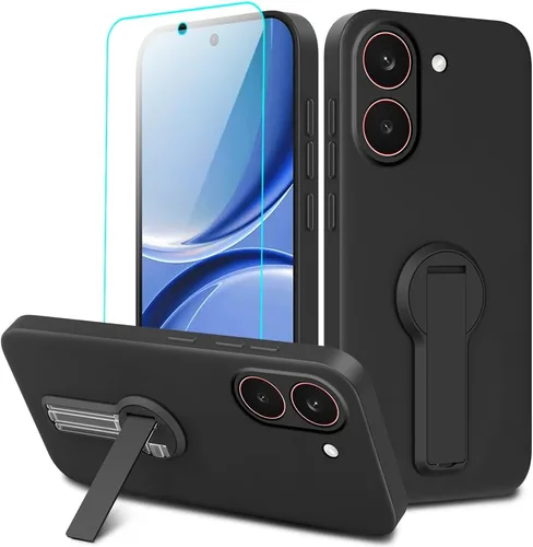 Vista 26 de Compatible con BLU Bold N4 Funda para teléfono, soporte oculto plegable giratorio de 360°, cubierta a prueba de golpes, funda protectora delgada