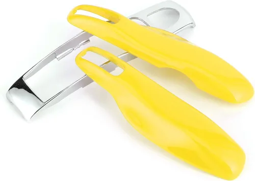 Vista 9 de Fydun Funda protectora para llavero, 3 piezas, funda protectora para llavero remoto (amarillo+plata)