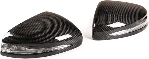 Vista 3 de Cubiertas de tapa de espejo de puerta lateral de fibra de carbono 100% real para Mercedes-Benz G GLE clase W464 W167 G500 G63 2019-21 reemplazo
