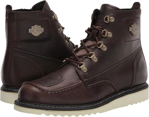 Vista 7 de HARLEY-DAVIDSON FOOTWEAR Botas de motocicleta Hagerman para hombre, Fossil Brown