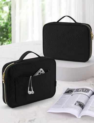 Vista 5 de heouvo Funda para Biblia para Mujeres, Suministros para Estudio de la Biblia, Kit de Diario de la Biblia, 6 Marcadores y Bolígrafos de Biblia sin