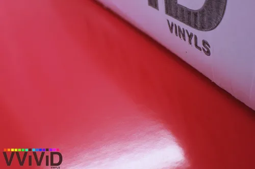 Vista 5 de VViViD rollo de vinilo para envoltura de automóvil rojo brillante con liberación de aire 3mil.