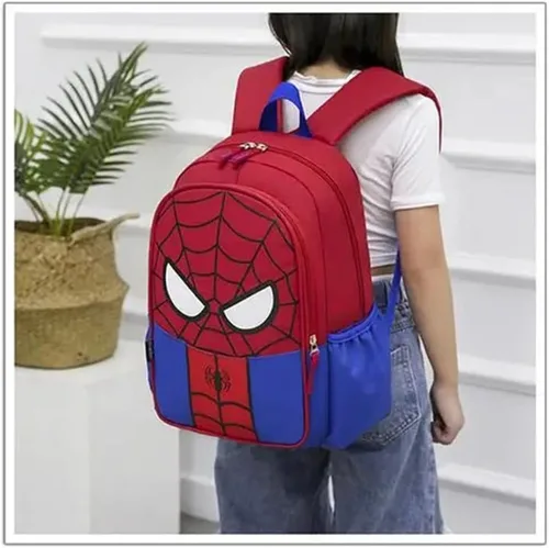Vista 6 de JBin Rich Mochila para niños pequeños, mochila roja preescolar para niños y niñas de 2 a 8 años, Rojo -, Medium