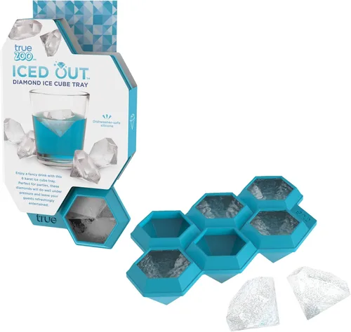 Vista 14 de TrueZoo Quack the Ice Duck - Bandeja para cubitos de hielo, molde de silicona de fácil liberación para whisky, cócteles, té helado, chupitos