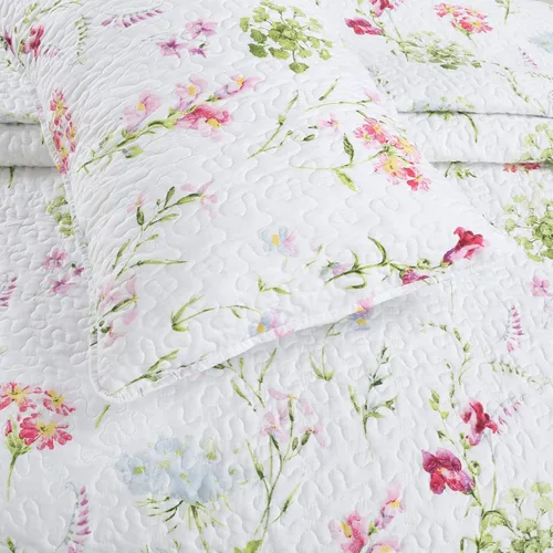 Vista 4 de Chintz - Juego de edredón de 3 piezas, juego de cama de algodón, tamaño King