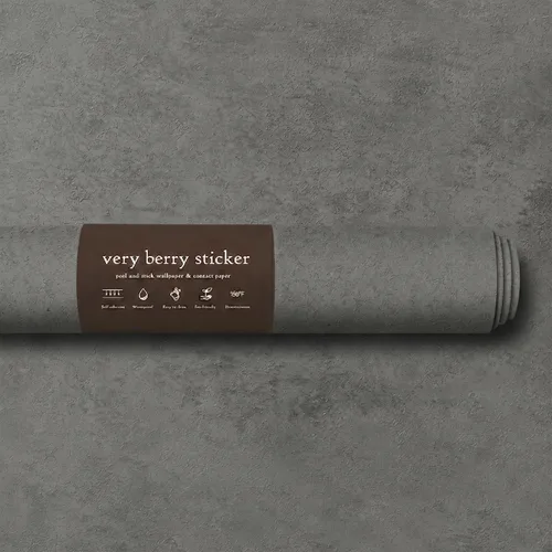 Vista 11 de Papel de contacto de mármol Very Berry Sticker (Gris claro piedra, 24" x 78") Envoltura de encimera gruesa y premium, despegar y pegar, vinilo