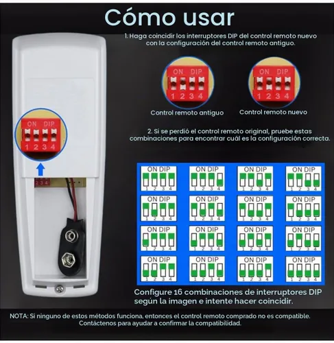 Vista 8 de Mando a distancia Hampton Bay UC7078T con reverso por MFP