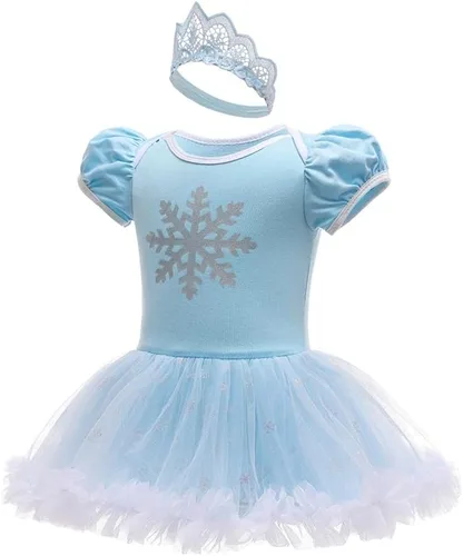 Vista 22 de Dressy Daisy Disfraz de princesa para bebé, disfraz de tutú de tul para cumpleaños, Halloween, traje con diadema
