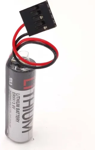 Vista 3 de Batería ER6V/3.6V con enchufe JAE5PIN para robot Yaskawa, para Yaskawa Robot Driver ER6VC3N batería