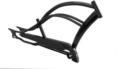 Vista 14 de MICARGI Marco de acero elástico Cruiser de 26 pulgadas y protector de cadena para posavasos de 1/3/7 velocidades/freno de disco multicolor