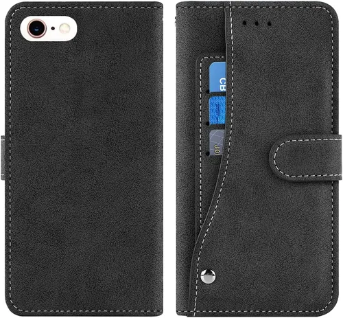 Vista 6 de Funda compatible con iPhone 6plus 6splus 6/6s Plus y protector de pantalla de vidrio templado, funda para tarjetero/tarjetero, fundas para teléfono