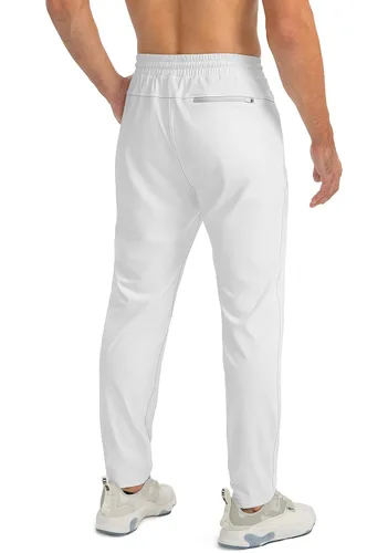 Vista 3 de G Gradual Pantalones deportivos para hombre con bolsillos con cremallera, pantalones deportivos cónicos para entrenamiento, correr, correr