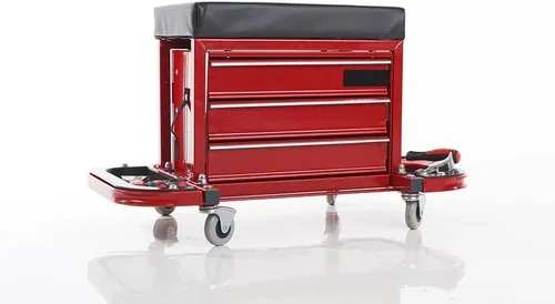 Vista 6 de Sharper Image Taburete Rolling Toolbox de Sharper Image
