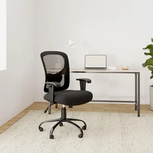 Vista 2 de HCY Silla de oficina grande y alta, silla de escritorio, 400 libras, silla de malla para computadora para personas pesadas, silla de escritorio