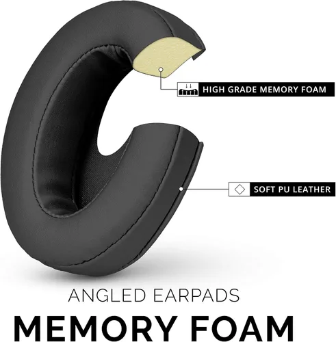 Vista 4 de Brainwavz almohadilla de espuma viscoelástica para oídos con ángulo–adecuado para muchos otros grandes sobre los audífonos–AKG, HifiMan, ATH