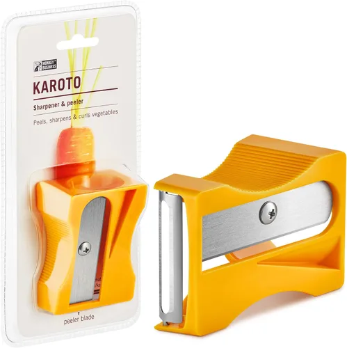 Vista 8 de Karoto - Afilador de zanahorias Pelador de verduras Pelador de verduras y peeler de pepino Divertidos utensilios de cocina de una serie