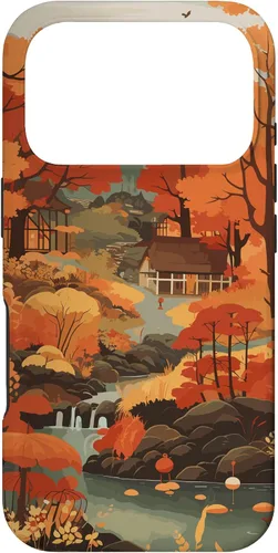 Vista 30 de Tema de otoño y coloridas hojas y árboles de otoño, colores de otoño para iPhone 16