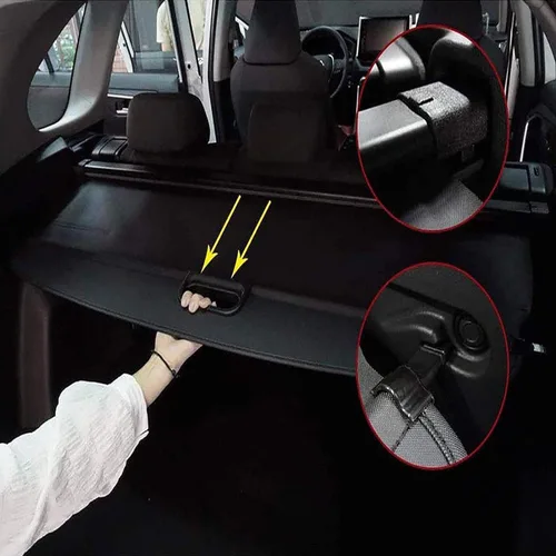 Vista 3 de Cubierta retráctil de carga para maletero de equipaje, para Toyota RAV4 2014-2018 Lona