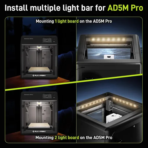 Vista 6 de Impresora 3D Flashforge Adventurer 5M Pro LED Original Oficial 24V LED Light Board,Replacement 3D Printer Acessary,7pcs Lamp Beads,Bright Cold