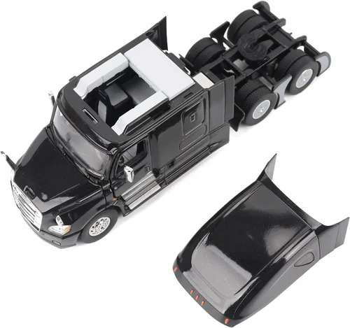 Vista 6 de Diecast Masters 1:50 Freightliner New Cascadia Sleeper semi camión, color negro