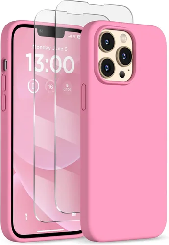 Vista 15 de Funda de silicona para iPhone 13 Pro, funda para teléfono, color Negro
