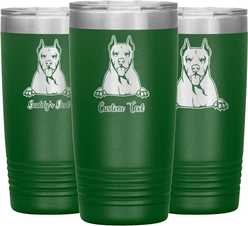 Vista 4 de Personalized Dogo Argentino Dog Mom Dad Tumbler, Dogo Argentino Mommy Daddy Coffee Tumbler, Dogo Argentine Mastiff Christmas Women Men Present, Dog