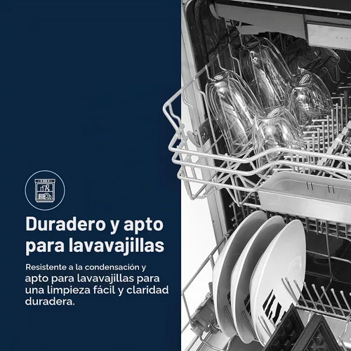 Vista 8 de De'Longhi America 5513296661 Creamy Collection - Vasos térmicos de doble pared (6 unidades), transparente