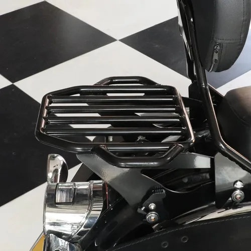 Vista 2 de AUFER Estante de equipaje desmontable y ajustable para maletero compatible con Touring Electra Glide Road Glide Road King Street Glide Tour Pack