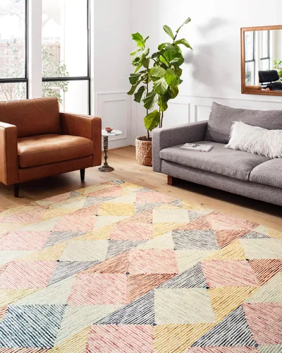 Vista 6 de Loloi II Spectrum Collection SPE-03 Charcoal/Multi 2'-3" x 3'-9" Accent Rug