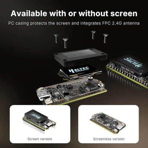 Vista 6 de Heltec ESP32 LoRa V4 - Tablero de desarrollo con pantalla, pre-soldado