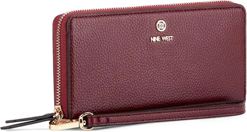 Vista 3 de NINE WEST LINNETTE SLG Zip ARND WRLT WLT, Claret, Burdeos
