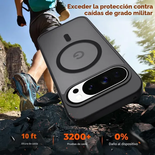 Vista 4 de SUPFINE Funda magnética para Google Pixel 10 Pro XL con protector de pantalla (imanes integrados) (protección contra caídas de grado militar)