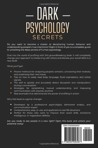 Vista 2 de Dark Psychology Secrets Read and Analyze People Like an Open Book - The Ultimate Guide to Behavioral Profiling (Deep Psychology)
