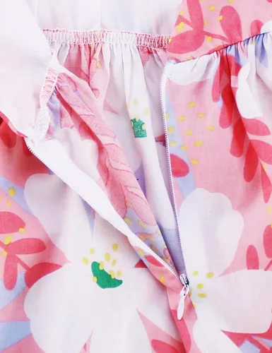 Vista 168 de Vestido de verano para niña, de algodón, con diseño floral