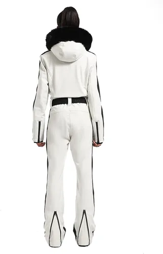 Vista 61 de GSOU SNOW Traje de esquí para mujer, traje de nieve de una pieza, para snowboard, delgado, aislante, impermeable, resistente al viento