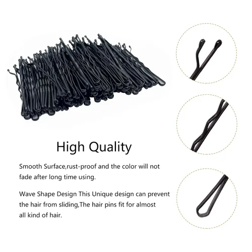 Vista 3 de KANPRINCESS Kit de 100 horquillas de 2 pulgadas para el cabello, pinzas de sujeción segura para mujeres y niñas, salón de peluquería con caja