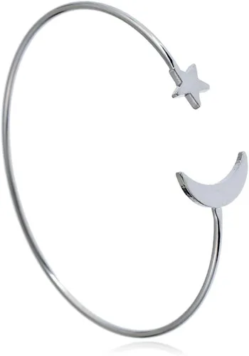 Vista 5 de YINLI Paquete de 2 pulseras elásticas simples para mujer