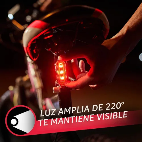 Vista 7 de Energizer - Luz de bicicleta de 130 lúmenes, resistente a la intemperie para bicicletas, baterías incluidas