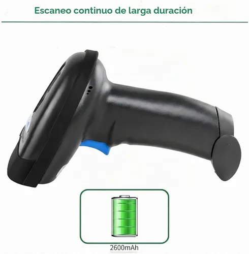Vista 8 de NETUM Escáner de código de barras Bluetooth, compatible con función inalámbrica y Bluetooth de 2.4G y conexión con cable, conecta teléfono NT-1228BC