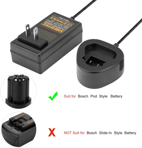 Vista 8 de Shentec Kit de batería de 10,8 V y 12 V 3,5 Ah compatible con Bosch BAT411