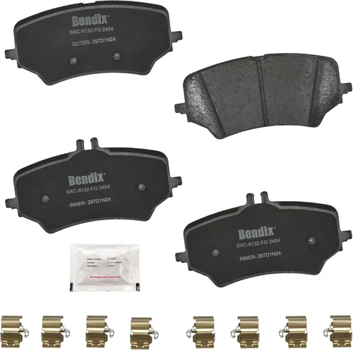 Vista 328 de Bendix Pastillas de freno traseras de cerámica Priority1 CFC1020 para Cadillac CTS 2007-2006, SRX 2009-2004, STS 2010-2006
