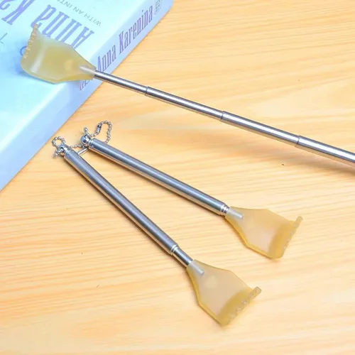 Vista 6 de Pequeño rascador de espalda extensible, masajeador de espalda con forma de garra, masajeadores manuales de espalda de acero inoxidable