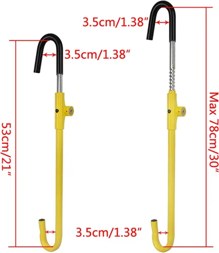 Vista 4 de KAYCENTOP Bloqueo de Volante de Coche a Pedal de Freno Auto Seguridad Producto Antirrobo Dispositivo de Bloqueo Amarillo Brillante Universal